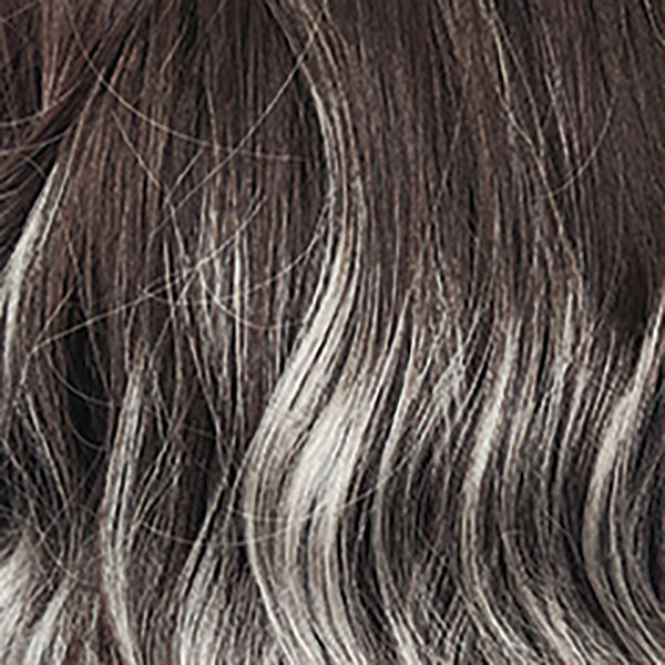 GRAYDIENT STORM | Dark Brown Roots that Melt into Light Gray & Silver Tones Towards the Ends