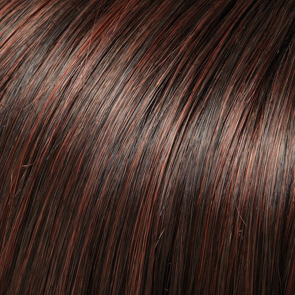 Jon Renau Wigs - Color DARK BROWN & DARK RED BLEND (4/33)