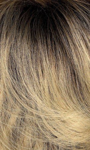 Henry Margu Wigs | 614GR | Wheat blonde with light gold blonde highlights and brown roots