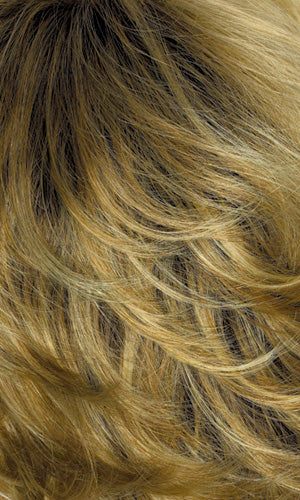 BUTTERNUT-Gold blonde with light blonde highlights and brown roots