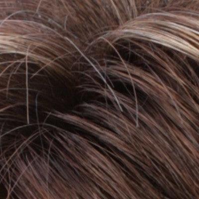 Estetica Wigs | CKISSRT4 | Golden Brown w/ Copper Blonde Highlights & Dark Brown Roots