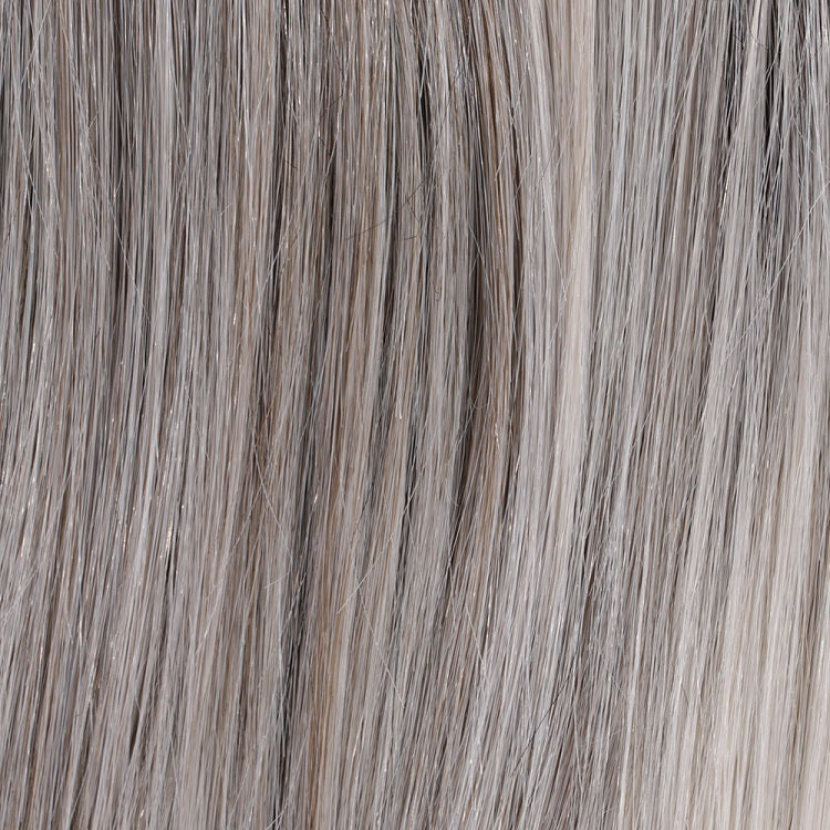 BelleTress Wigs | Chrome | 4R/51/56/60 | Cappuccino brown root with gradual mixture of 30% grey, 10% grey and white at the tip