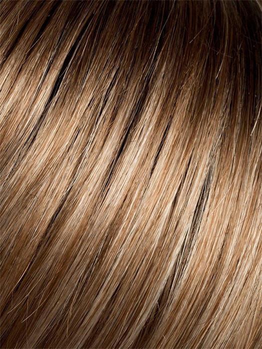 Ellen Wille Wigs | DARK-SAND-MIX | Light Brown base with Lightest Ash Brown and Medium Honey Blonde blend with Dark Roots