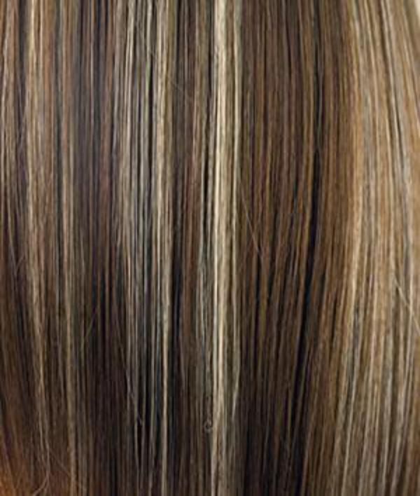 Rene of Paris Wigs | ICED-MOCHA | Medium Brown blended with Light Blonde highlights