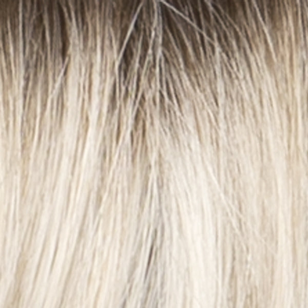 Estetica Wigs | SUNLITBLONDE | Soft Blend of Sandy Blonde, Lightest Blonde & Iced Blonde with a Light Golden Brown Root